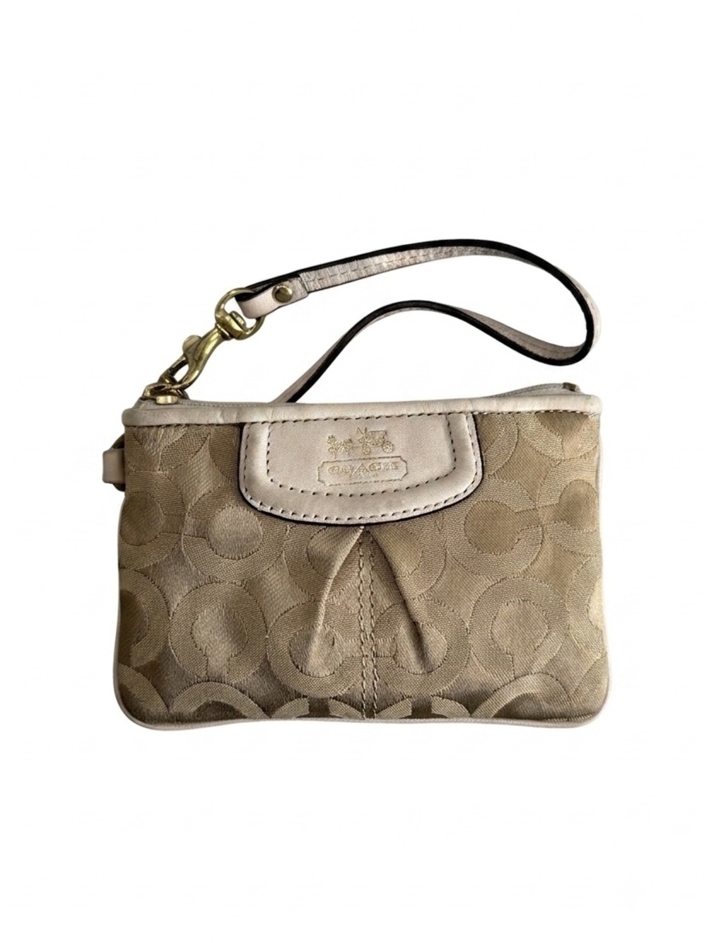 COACH Canvas Wristlet as is